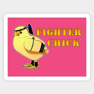 Muay Thai Fighter Chick Sticker